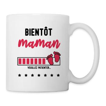 bientôt maman - Mug blanc - blanc - Droite