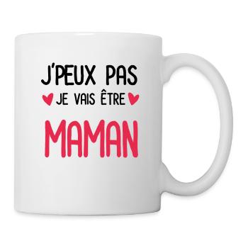 je peux pas je vais être Maman cadeau future maman - Mug blanc - blanc - Droite