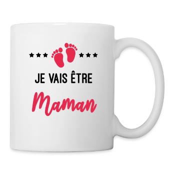 je vais être Maman cadeau naissance future maman - Mug blanc - blanc - Droite