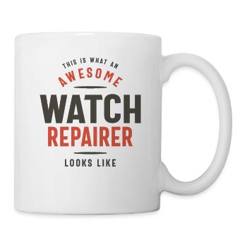 Funny Awesome Watch Repairer Job Occupation - Mug - white - Right