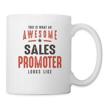 Funny Awesome Sales Promoter Job Occupation - Mug - white - Right