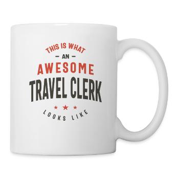 Funny Awesome Travel Clerk Job Occupation - Mug - white - Right
