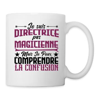 je suis Directrice pas magicien - Mug blanc - blanc - Droite