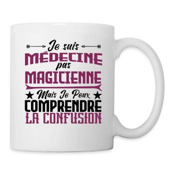 Je suis médecine, pas magicienne - Mug blanc - blanc - Droite