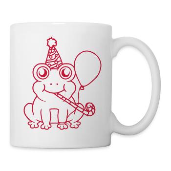Fête Frog Anniversaire Célébration - Mug blanc - blanc - Droite