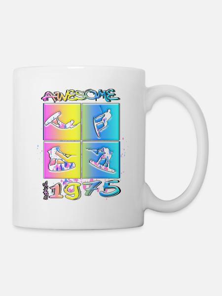 Awesome since 1975. Wakeboard Lifestyle - Tasse - Weiß