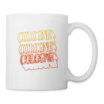 Cologne Cologne Allemagne City Skyline Font - Mug blanc - blanc - Droite