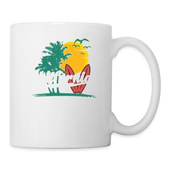 70er 80er In Der Kalifornischen Stadt Venice Beach - Tasse - Weiß - Rechts