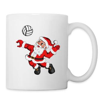 Xmas Christmas Christmas Time Volleyball Motif - Mug - white - Right