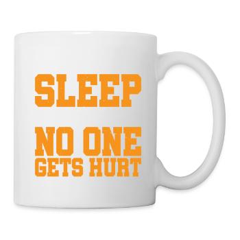 Laissez-moi dormir et personne ne se blesse - Mug blanc - blanc - Droite
