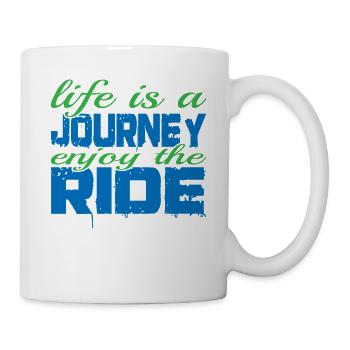 La vie est un voyage, profitez de la balade 3 - Mug blanc - blanc - Droite