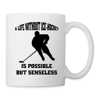 Hockey sur glace Équipe de hockey sur glace Cadeau de sports d’hiver - Mug blanc - blanc - Droite