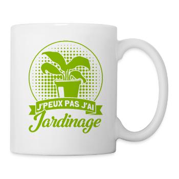 Hobbygärtner Schrebergarten Gärtner Geschenk - Tasse - Weiß - Rechts