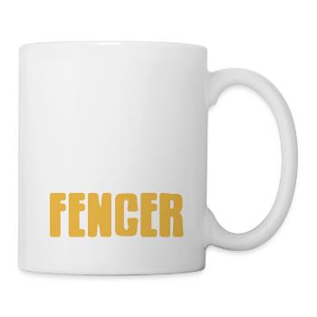 My Heart Belongs To An Awesome Fencer Cool Retro - Mug - white - Right