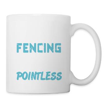 Fencing Because Other Sports Are Pointless Retro - Mug - white - Right