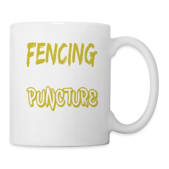 Fencing Is Like Chess But With Puncture Wounds - Mug - white - Right