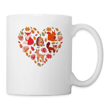 Amoureux de la nature Faune Forêt Animaux Jungle - Mug blanc - blanc - Droite