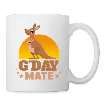 Kangaroo G-Day Mate - Mug - white - Right