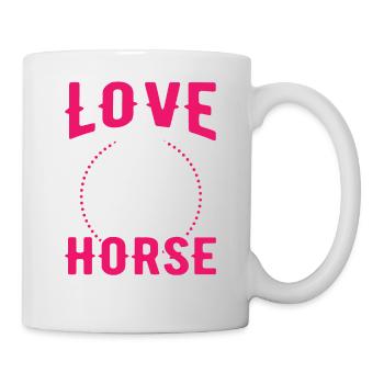 Cavalier Équitation Chevaux - Mug blanc - blanc - Droite