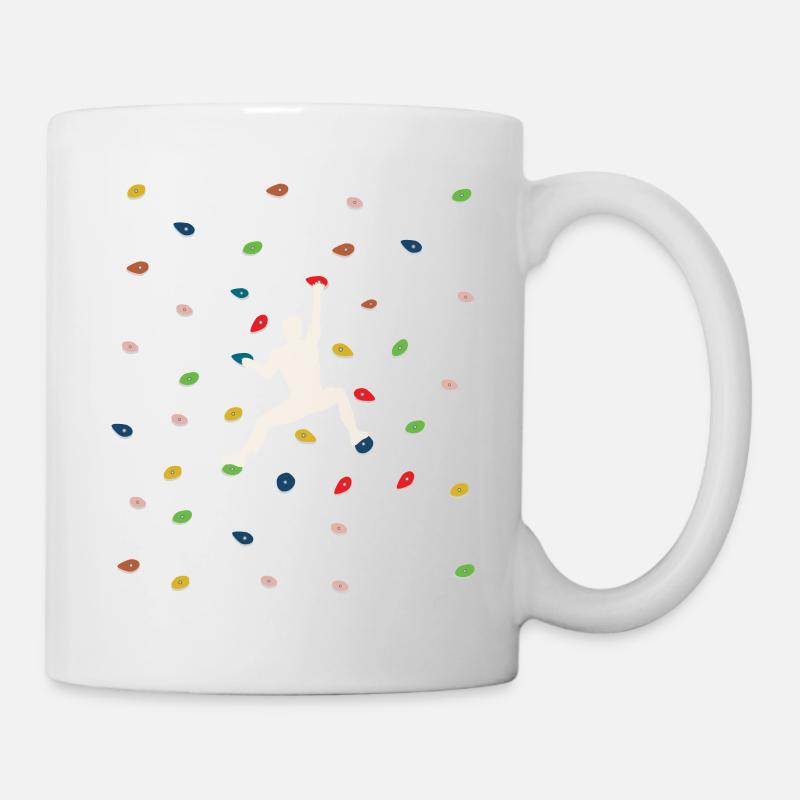 Bloc, escalade Escalade libre Salle d’escalade - Mug blanc - blanc
