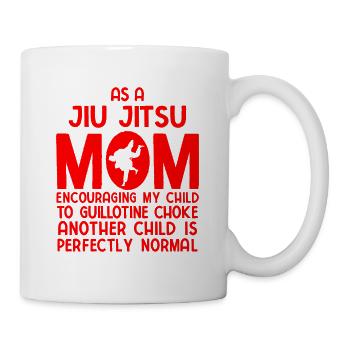 BJJ Jiu Jitsu - Tasse - Weiß - Rechts