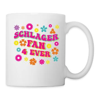 Volksmusik Party Dorffest Ouftit Deutsche Schlager - Tasse - Weiß - Rechts