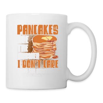 Pfannkuchen Liebhaber Geschenk Pfannkuchen Spruch - Tasse - Weiß - Rechts