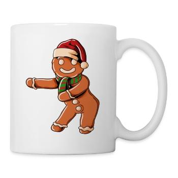 Pain d’épices Casquette de Noël Floss Dance Noël - Mug blanc - blanc - Droite