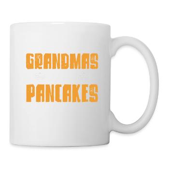 Pfannkuchen Liebhaber Geschenk Pfannkuchen Spruch - Tasse - Weiß - Rechts