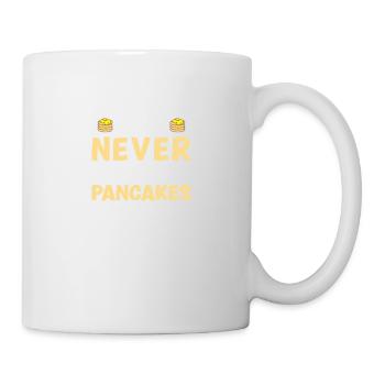 Pfannkuchen Liebhaber Geschenk Pfannkuchen Spruch - Tasse - Weiß - Rechts