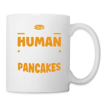 Pfannkuchen Liebhaber Geschenk Pfannkuchen Spruch - Tasse - Weiß - Rechts
