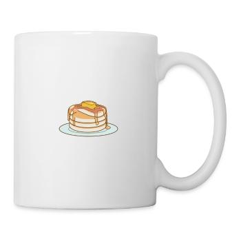 Pfannkuchen Liebhaber Geschenk Pfannkuchen Spruch - Tasse - Weiß - Rechts