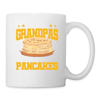 Pfannkuchen Liebhaber Geschenk Pfannkuchen Spruch - Tasse - Weiß - Rechts