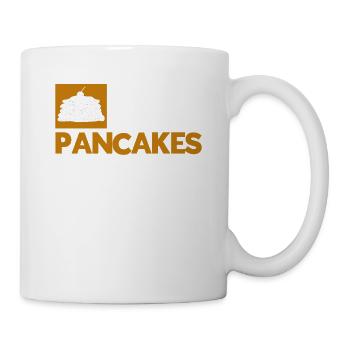 Pfannkuchen Liebhaber Geschenk Pfannkuchen Spruch - Tasse - Weiß - Rechts