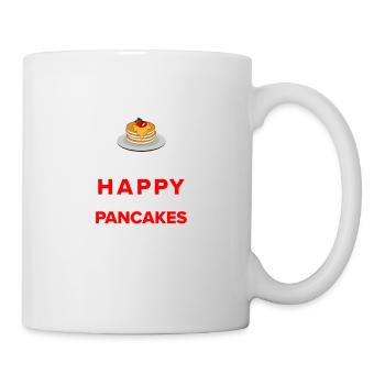 Pfannkuchen Liebhaber Geschenk Pfannkuchen Spruch - Tasse - Weiß - Rechts