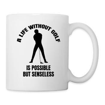 Golf Golfer Golf Club Saying Golf Ball - Mug - white - Right