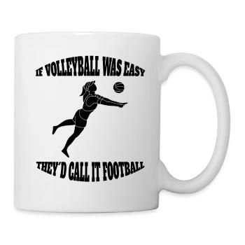 Beachvolleyball Volleyball Volleyballer Geschenk - Tasse - Weiß - Rechts