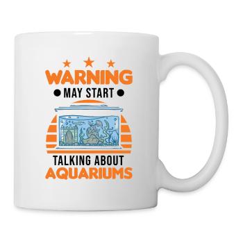 Warning Aquarium Aquaristics Aquarist Aquarist - Mug - white - Right