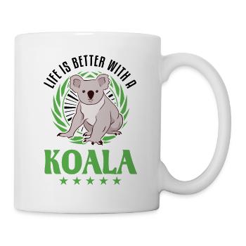 Life is better with a Koala Koala Bear - Mug - white - Right