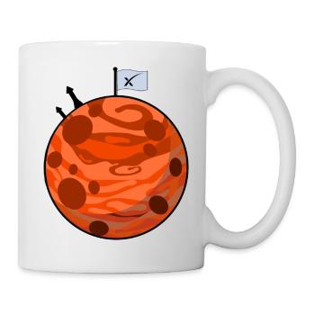 Conqueror mars - Mug blanc - blanc - Droite