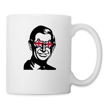 King Charles Lunettes de soleil Hippie - Mug blanc - blanc - Droite
