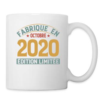 Fabriqué En Octobre 2020 Édition Limitée - Mug blanc - blanc - Droite