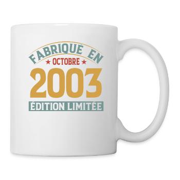 Manufactured in October 2003 limited edition - Mug - white - Right