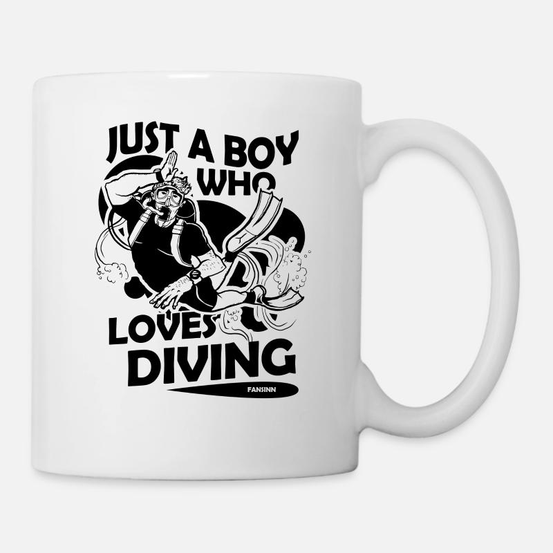 Plonger - Mug blanc - blanc