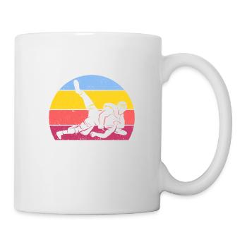 Je ne chasse pas les garçons je les épingle Drôle de catcheuse - Mug blanc - blanc - Droite