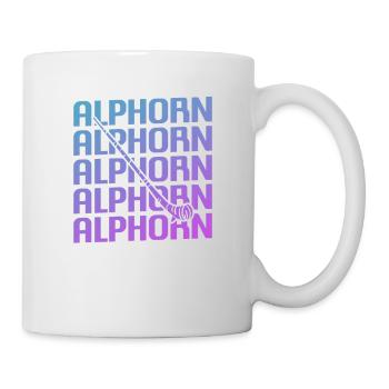 Retro Vintage Classic pour un joueur de cor des Alpes fait - Mug blanc - blanc - Droite