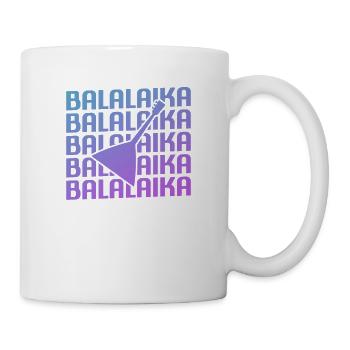 Retro Vintage Classic Balalaika Player Instrument - Tasse - Weiß - Rechts