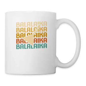 Retro Vintage Classic Balalaika Player Instrument - Tasse - Weiß - Rechts