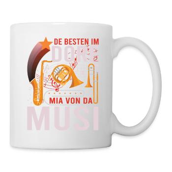 Dorfmusik Musikkapelle Musiker volkstümliche Musik - Tasse - Weiß - Rechts