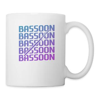 Retro Vintage Classic Bassoon Player Instrument - Tasse - Weiß - Rechts